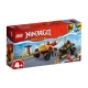 Детски игрален комплект Ninjago Битката между Кай и Рас  - 1