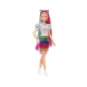 Детска кукла Barbie Леопардова коса с дъга  - 3