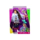 Детска кукла Barbie Екстра: Рокля с цветовете на дъгата  - 1
