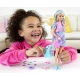 Детски комплект кукла с дълга коса и звезди Barbie  - 3