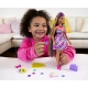 Детски комплект кукла с дълга коса и цветя Barbie  - 4