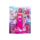 Детска кукла Barbie Дриймтопия 3в1 принцеса с костюми  - 1