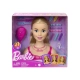 Детска кукла Barbie глава за оформяне на прически блондинка  - 1