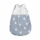 Бебешки син ватиран спален чувал 0-6 М Звезди Blue Grey Mist  - 2