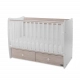 Бебешко дървено легло Matrix New 60/120 Бяло/Светъл Дъб-2Box  - 2