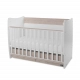 Бебешко дървено легло Matrix New 60/120 Бяло/Светъл Дъб-2Box  - 4
