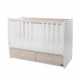 Бебешко дървено легло Matrix New 60/120 Бяло/Светъл Дъб-2Box  - 5