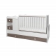 Детско дървено легло MiniMax 190/72 Цвят Бяло/Кафе New  - 3