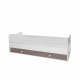 Детско дървено легло MiniMax 190/72 Цвят Бяло/Кафе New  - 8