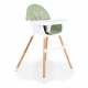 Детски дървен стол за хранене Gelato 2в1 мента  - 2