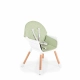 Детски дървен стол за хранене Gelato 2в1 мента  - 5