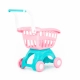 Детска розова количка за пазаруване  - 2