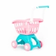 Детска розова количка за пазаруване  - 3