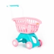 Детска розова количка за пазаруване  - 1