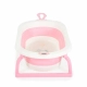 Бебешка сгъваема вана с дигитален термометър Terra pink  - 2