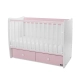Детско дървено легло Matrix New 60/120 Бяло/Orchid Pink-2Box  - 2