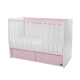 Детско дървено легло Matrix New 60/120 Бяло/Orchid Pink-2Box  - 5
