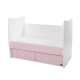 Детско дървено легло Matrix New 60/120 Бяло/Orchid Pink-2Box  - 6