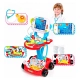 Детски игрален комплект Лекарски мобилен пункт с кардиограма  - 3
