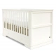 Бебешко бяло легло с чекмедже Oxford White  - 2