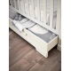 Бебешко бяло легло с чекмедже Oxford White  - 6