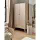 Двукрилен гардероб за детска стая Coxley Natural Olive Green  - 13