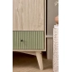 Двукрилен гардероб за детска стая Coxley Natural Olive Green  - 9