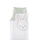 Комплект чаршафи за бебешко легло Cuddly bunny  - 1