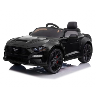 Детски черна акумулаторна кола Licensed Ford Mustang Black