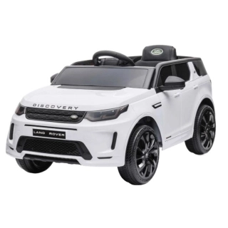 Детски бял акумулаторен джип Land Rover Discovery