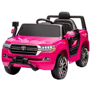 Детски розов акумулаторен джип Toyota Land Cruiser