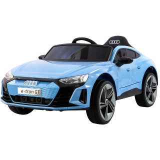 Детска синя акумулаторна кола Audi e-Tron