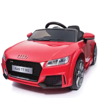 Детска червена акумулаторна кола 6V Audi TT