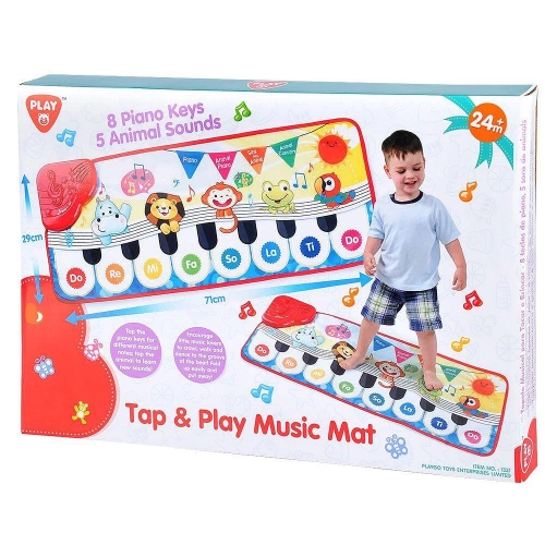 Детско музикално килимче пиано с животни Tap and Play | PAT31432