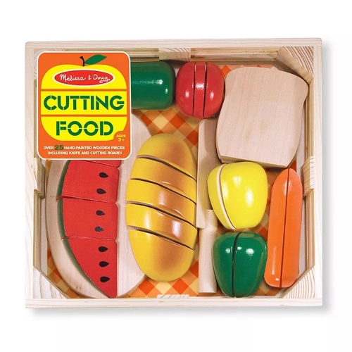 Детски игрален дървен комплект Храна за рязане с нож и дъска | PAT32480