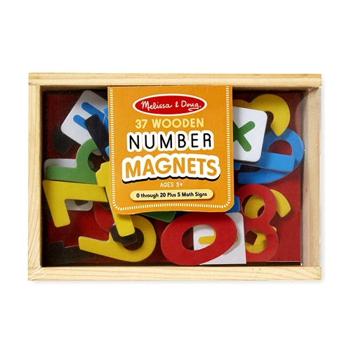 Кутия с детски дървени образователни магнитни цифри | PAT32485