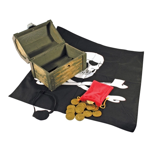 Детска игра Дървен пиратски сандък със съкровища | PAT32526