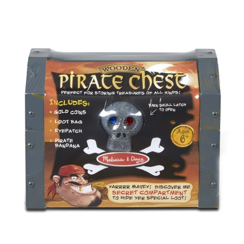 Детска игра Дървен пиратски сандък със съкровища | PAT32526