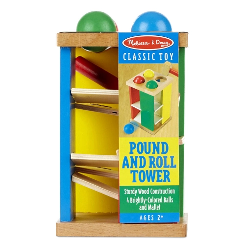 Детска игра Дървена кула с топчета и чук | PAT32542