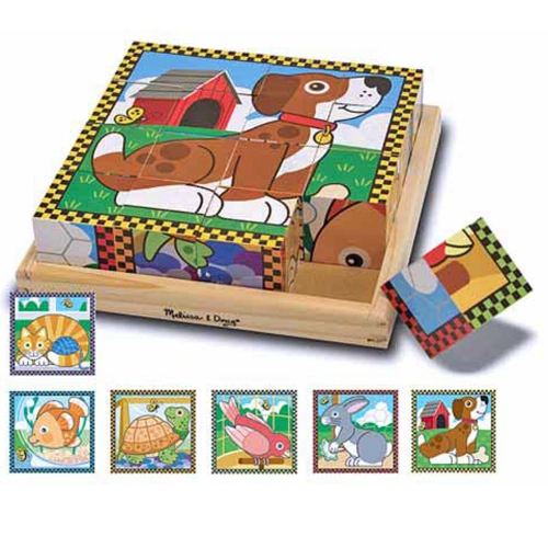 Дървени кубчета Животни | PAT32555