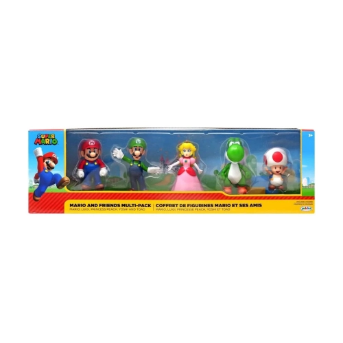 Детски комплект фигурки Марио и приятели 6 см, 5 бр. | PAT32736