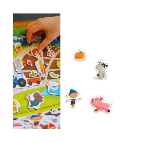 Детска креативна магнитна игра Magnetic Farm 45 части | PAT32798