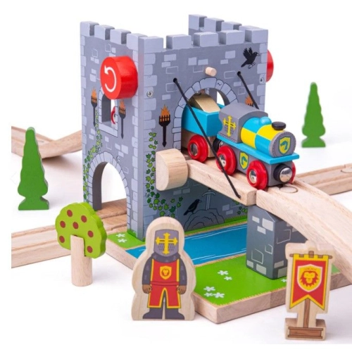 Детски влаков комплект Дървен подвижен мост | PAT32835