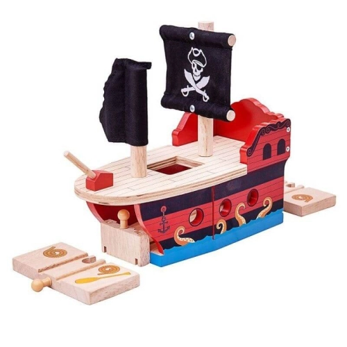 Детска играчка Дървен пиратски кораб | PAT32849