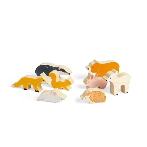 Детски игрален комплект Малки дървени горски животни | PAT32879