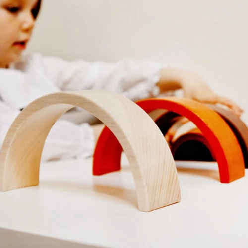 Дървена детска играчка Дъга за подреждане | PAT32885