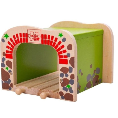 Детски влаков комплект Двоен дървен тунел | PAT32888