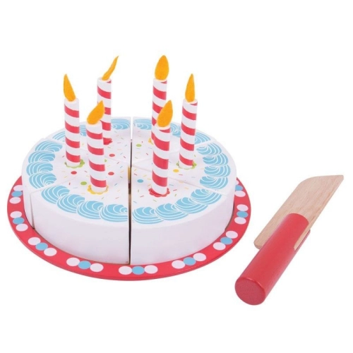 Детска дървена торта за рязане Рожден ден | PAT32889