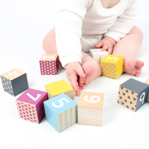 Детски дървени кубчета с числа | PAT32895