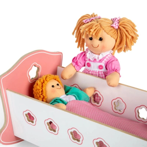 Детско дървено легло - люлка за кукли | PAT32902